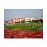 DZH25 Red Synthetic Artificial Grass For Playground, 25mm Artificial Sports Turf Gauge 3/8