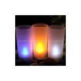 Yellow Flameless Tall Tea Light Candle Holder thumbnail-3