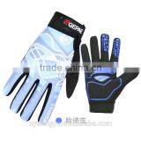 Sky Blue Touch Screen Cycling Outdoors Training Gloves/ Unisex at 6 Color Cylcing Motor Full Finger Gloves