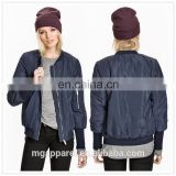100% polyester cheap custom bomber jackets for lady made in china