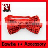 Special classical 100% silk woven self bow tie