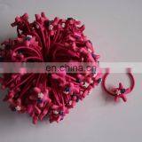 Cute Kids Hot Pink Star Ponytail Hair Band Elastic thumbnail-5