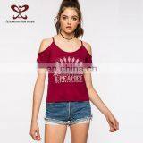 New Design Round Neck T-shirt Printing,Fashion T-shirt Women,T-shirt 100% Cotton thumbnail-1