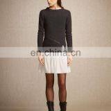 Custom Made Women Fashion Mini White Skirt thumbnail-2