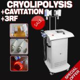 Professional cool slimming Cryolipolysis double handle sucking at the same with Cavitation-RF Multi-function system
