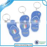Custom printed acrylic keychain with cartoon design for promotion