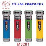 Dry Battery Operated Iron Metal & Plastic LED Flashlight Torch thumbnail-1