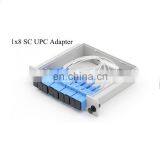 FTTH 4 8 16 Way Plug in Type Cassette Box SC UPC Connector Fiber Optical PLC Splitter thumbnail-2