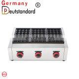 Gas 3 Plate Takoyaki Machine Fish Grill Pan thumbnail-3