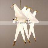 Новый дизайн. Простой белый подвеска-люстра в виде бумажного журавля с птицей thumbnail-7