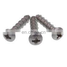 white zinc M2 tap screw /flat head square drive tapping screw