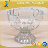special shape clear glass candle jar