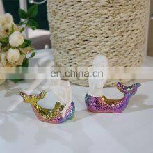 Handmade Mermaid Beautiful White Sublimation Art Ornaments Luxury Ceramic Home Decoration Accessories Pieces thumbnail-5