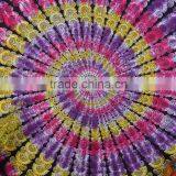Indian Tapestry Cotton Multicolored Mandala Vintage Wall Hanging Tapestries Throw Bedsheet thumbnail-2