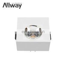 Modern Indoor Lighting Aluminum Square Recessed Housing School COB 12w Led Spotlight thumbnail-1
