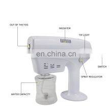 Professional Blue LED Light Alcohol Sterilizer Mist Spray Gun Electric Hair Nano Spray Gun thumbnail-3