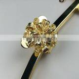 NEW!Top Quality High-grade Gold Metal Bag Frame for Handbag With Flower Pattern Clasp and Handle thumbnail-2