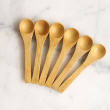 3.5inch mini bamboo spoon,wholesale Christmas gift bamboo utensil set from China