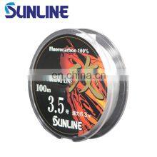 Wholesale SUNLINE 100% Fluorocarbon Fishing Line 100m Transparent Carbon Fiber Fishing Line thumbnail-1