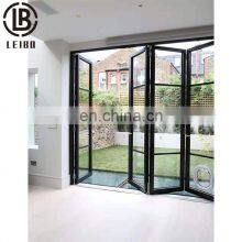 The Latest New Style Powder Smooth Coated Aluminum Folding Glass Door