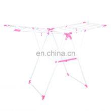 Indoor Outdoor Laundry Rack Foldable Cloth Dryer Stand Iron Spray Paint Clothes Drying Rack thumbnail-1