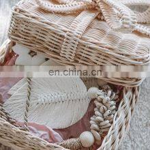 Best Price Hot Sale Square Rustic Woven Rattan Gift Box Pot Suitable for Storing Small Items Vietnam Supplier thumbnail-3