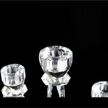 Wholesale Custom Crystal Glass Candle Holder Wedding Decor 3 Arms Candlesticks Crystal thumbnail-4