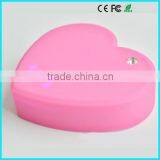 Customized Heart Power Bank 6000mAh Power Battery Charger no Logo thumbnail-5