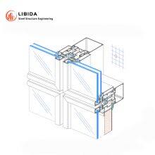 Frameless Aluminum Glass Curtain Wall System Glazed Facades thumbnail-4