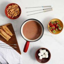 Best Selling Cookware Caquelon Cast Iron Fondue Pot 23 cm Suitable for Induction Cookers thumbnail-4