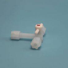 Teflon Pfa (polytetrafluoroethylene) Three - Way Valve, 1/4 Inch, Acid - and Alkali - Resistant, High - Temperature - Resistant With Hexagonal Nut thumbnail-4