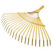 Heavy Duty Metal Garden Rake Steel Rake Gardening Rake 18 Teeth Garden Tool for Leaves Yard Lawn Farm Agricultural Tools thumbnail-1