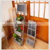 Shabby Chic Wedding Indoor Room Ornament Flower Pot Shelf With Blackboard thumbnail-5