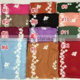 Wholesale Fringe Tassel Flower Embroidery Design Cotton Fashion Ladies Winter Shawl thumbnail-6