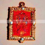 2014 China Fashion Fancy Bright Gold Buddha Image With Red Butterfly