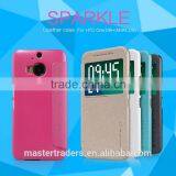 Original Nillkin Sparkle Series PU Leather Case With PC Back Cover For HTC One M9 Plus MT-3598