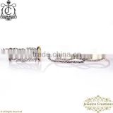 Diamond Pave Hand Harness Jewelry, 925 Sterling Silver Slave Ring Hand Harness Bracelet, Designer Bracelet Jewelry Manufacturer