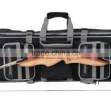 black hunting compound bow case and archery bow and arrow bag