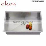 Single Bowl Premium 304 18 Gauge Handmade Stainless Steel Undermount Sink thumbnail-2