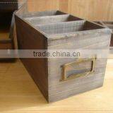 Shabby Chic Wood Sundries Box With 3 Parts