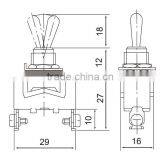 CNTD Factory Supply 15 Amp Waterproof Toggle Switch ON-OFF 2 Way Screw Terminal Toggle Switch C511B thumbnail-2