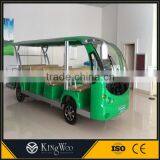 Kingwoo 14 Seats 5KW DC Motor Electric Shuttle Bus For Sale thumbnail-4