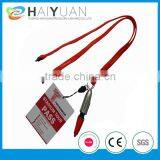 tubular polyester lanyard with card holder and pen