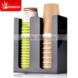 Black Wall-mounted Acrylic Cup Organizer thumbnail-5
