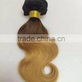 (Natural Black to Caramel Blonde) Ombre Hair Extensions Weft Weave thumbnail-1
