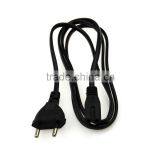 EU Europe AC Power Supply Adapter Cord Cable Connectors 2 Pin 2-prong