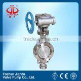 dn100 SUS304 metal seal sanitary butterfly valve