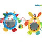 Wholesale Cute Soft Baby Mirror Rattle Toy thumbnail-2