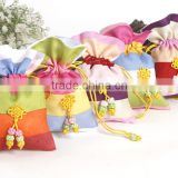 Korea Traditional Printed Nylon Mesh Drawstring Gift Bags,Ornament Bag Packing Bag