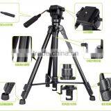 QZSD-Q333 65'' Aluminum panhead portable camcorder DV video camera tripod compact hand lifting pipe stable digital camera tripod